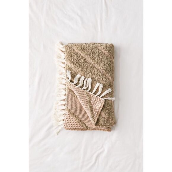 Urban Outfitters Stevie Sherpa Waffle Throw - Picture 3 of 8